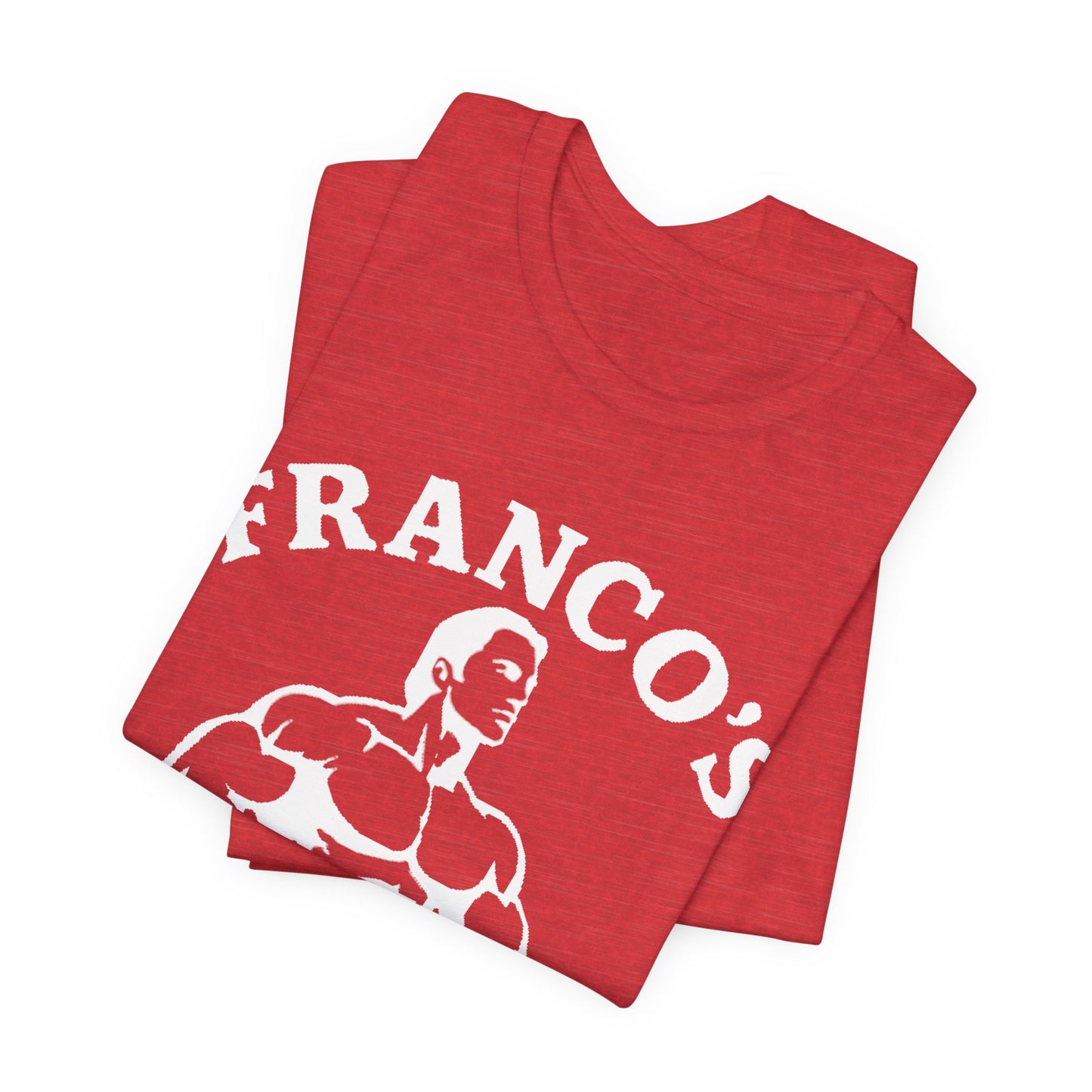 Franco’s Gym Retro Bodybuilder T-Shirt – Vintage 80s Fitness Style