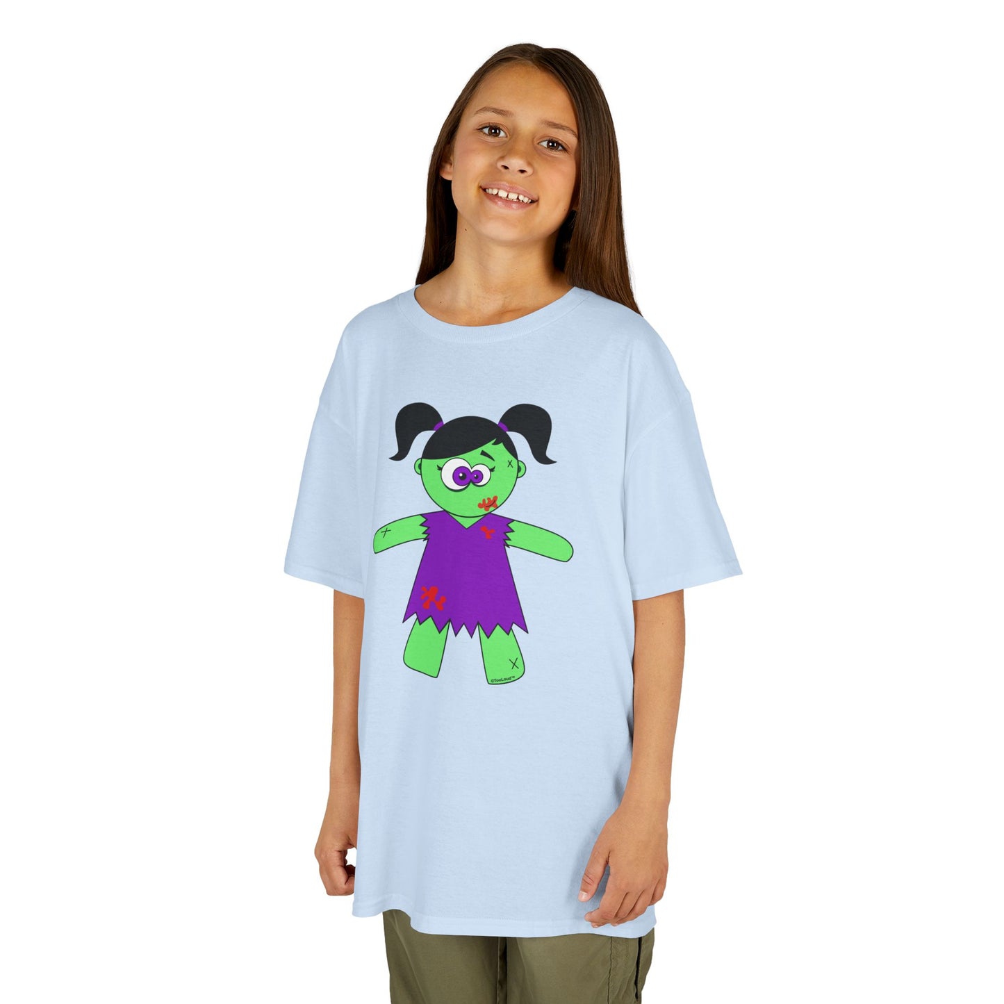 Zombie Girl Halloween Children’s T-Shirt by TOOLOUD