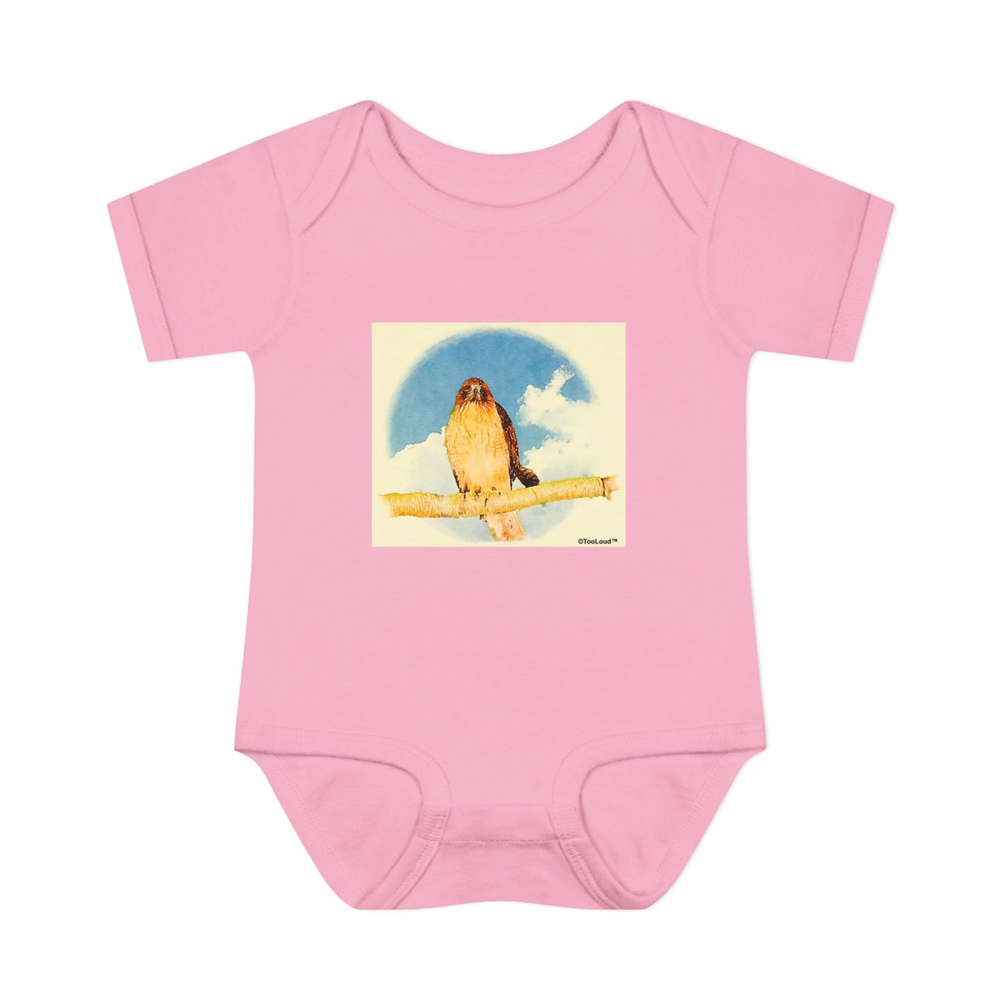 Red-tailed Hawk Baby Romper Bodysuit by TOOLOUD