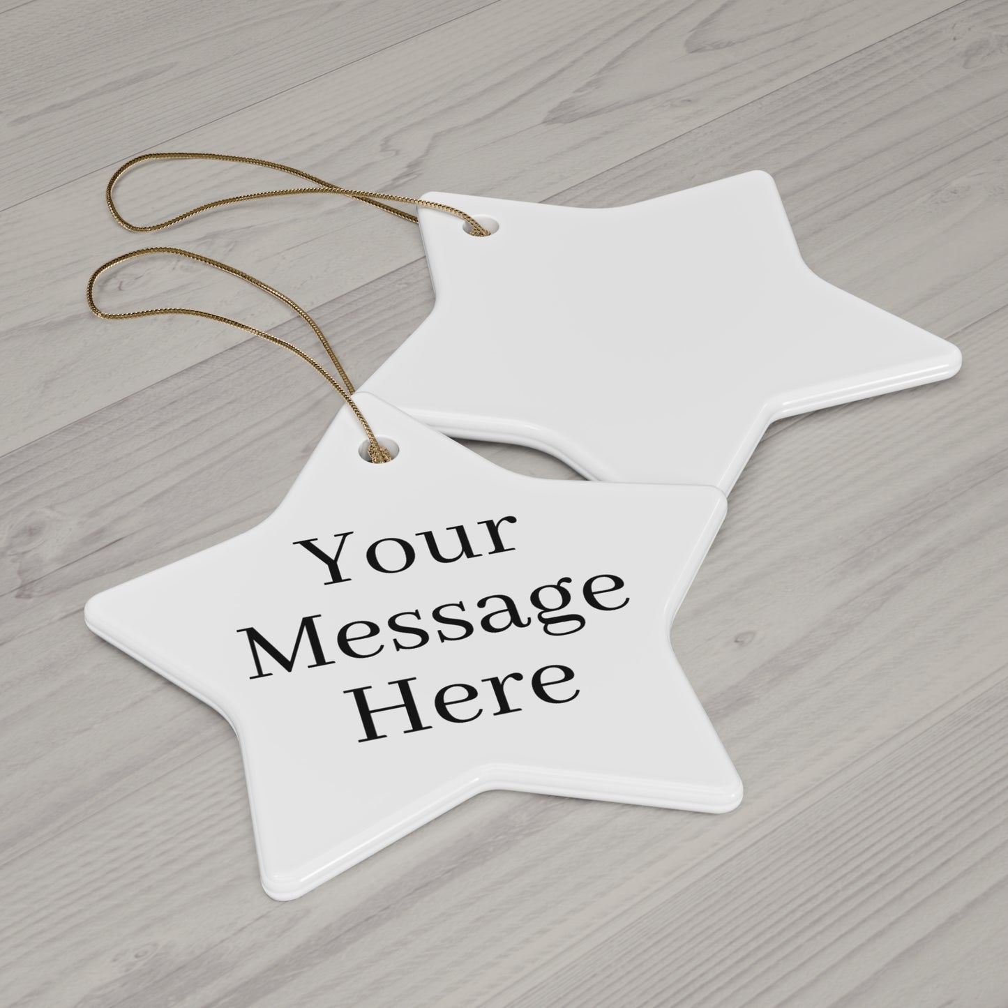 Personalized Ceramic Ornament for that Special Touch Available 4 Shapes