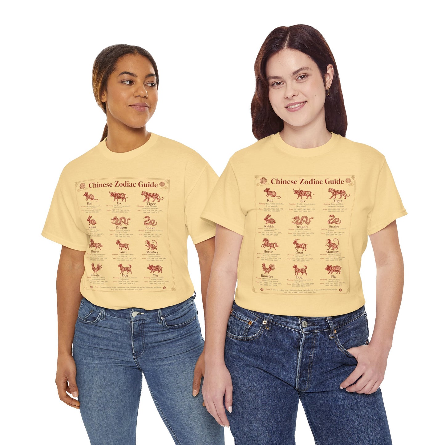 Chinese Zodiac Guide Design #2 T-Shirt by TOOLOUD