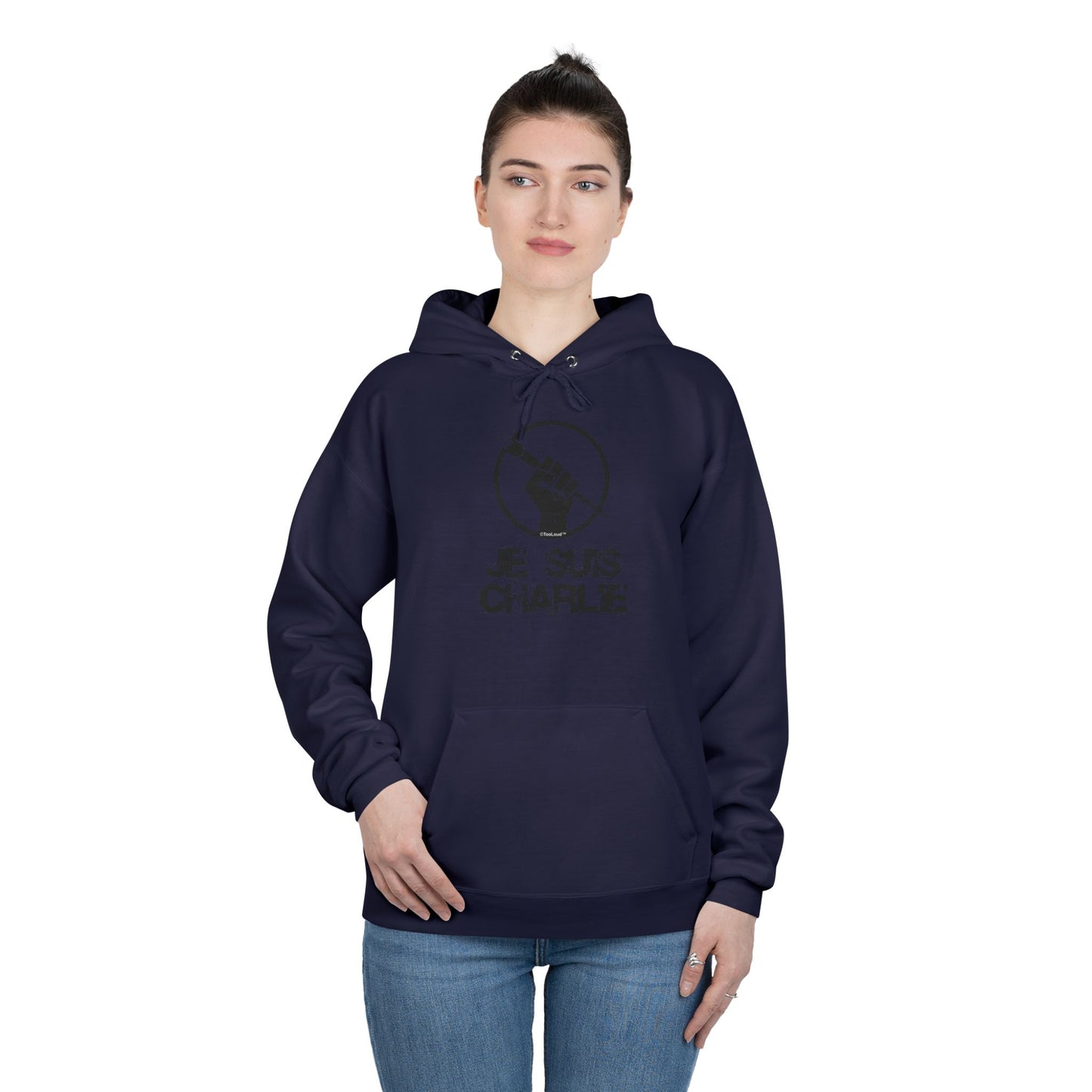 Je Suis Charlie Adult Pullover Hoodie Sweatshirt by TOOLOUD