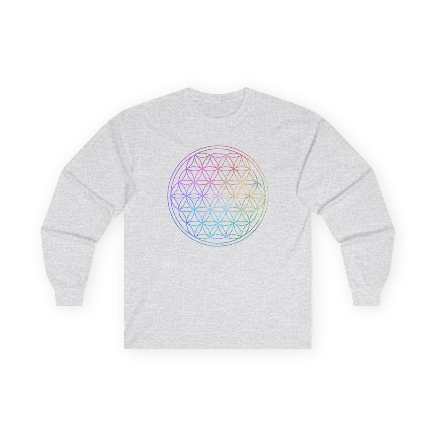 Flower of Life Circle Adult Long Sleeve T-Shirt by TOOLOUD