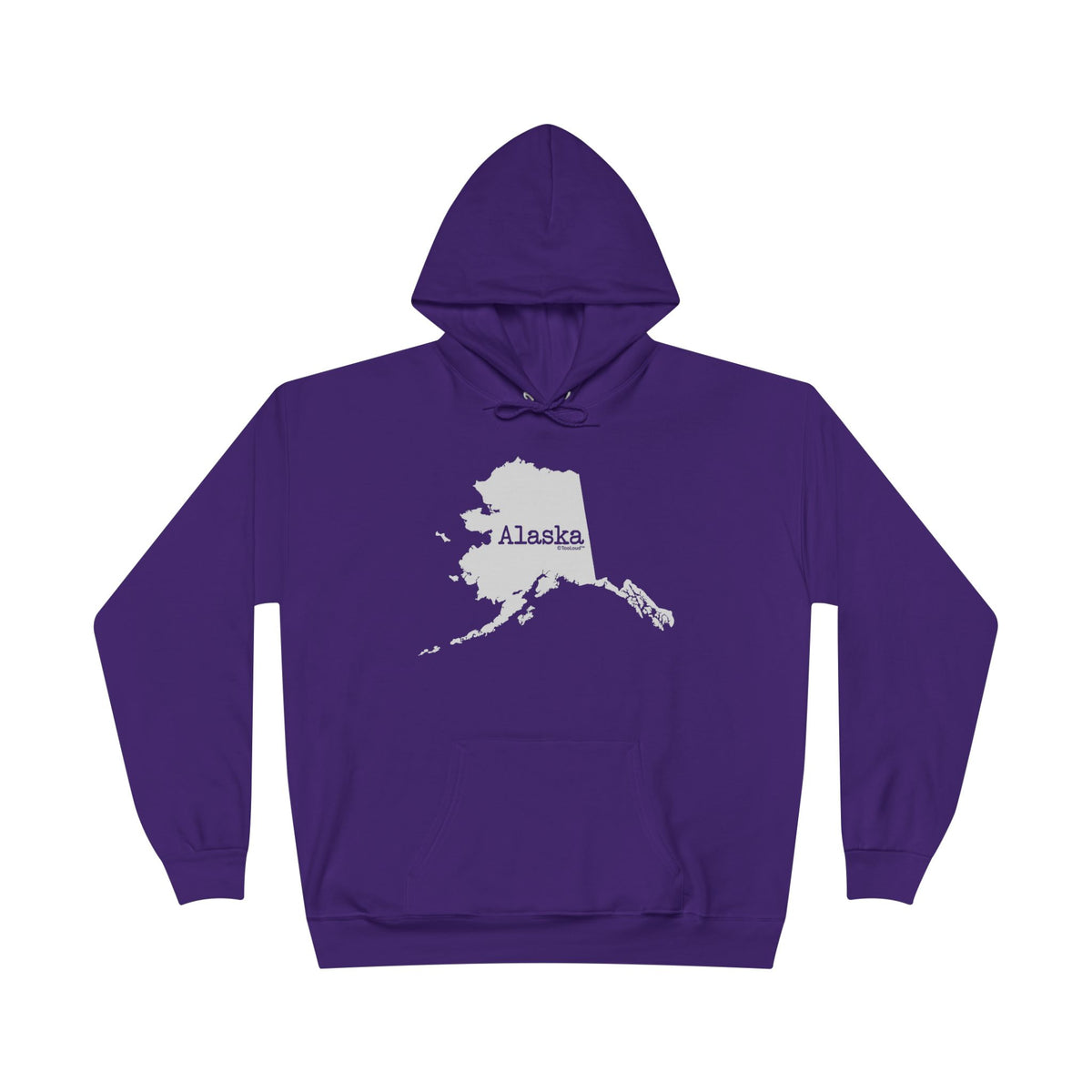 Alaska – United States Shape Dark Hoodie Sweatshirt by TOOLOUD