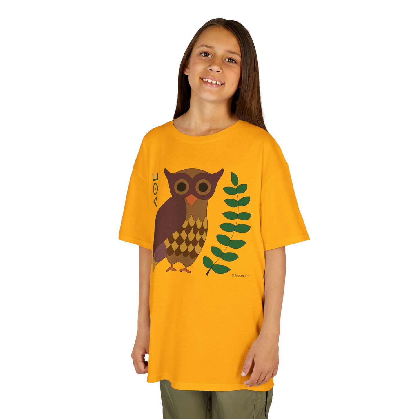 Owl of Athena Children’s T-Shirt by TOOLOUD