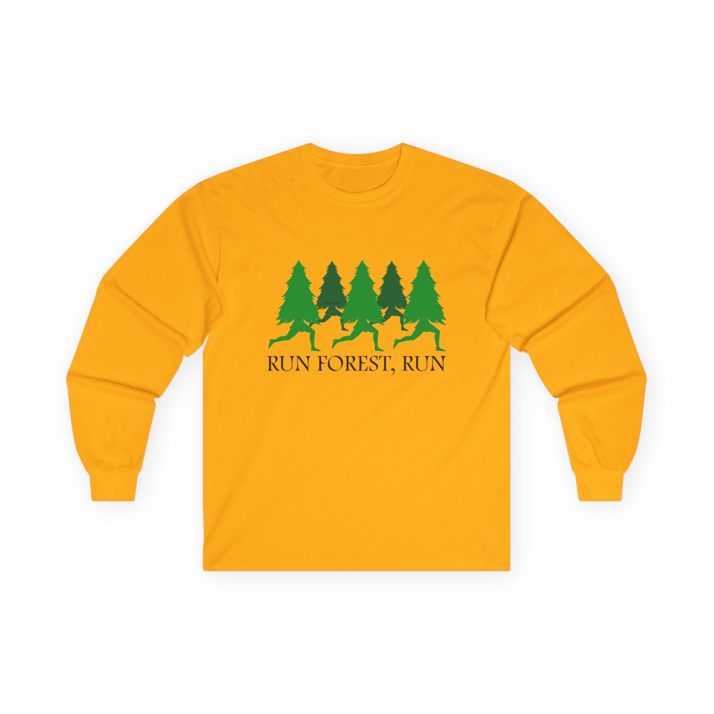 Run Forest Run Funny Adult Long Sleeve Shirt by TOOLOUD