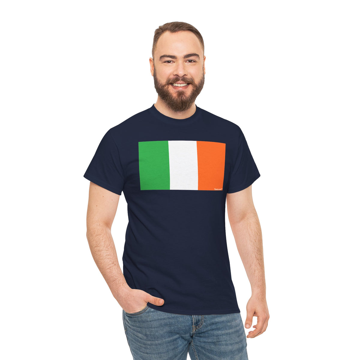 Irish Flag – Flag of Ireland Adult Dark T-Shirt by TOOLOUD