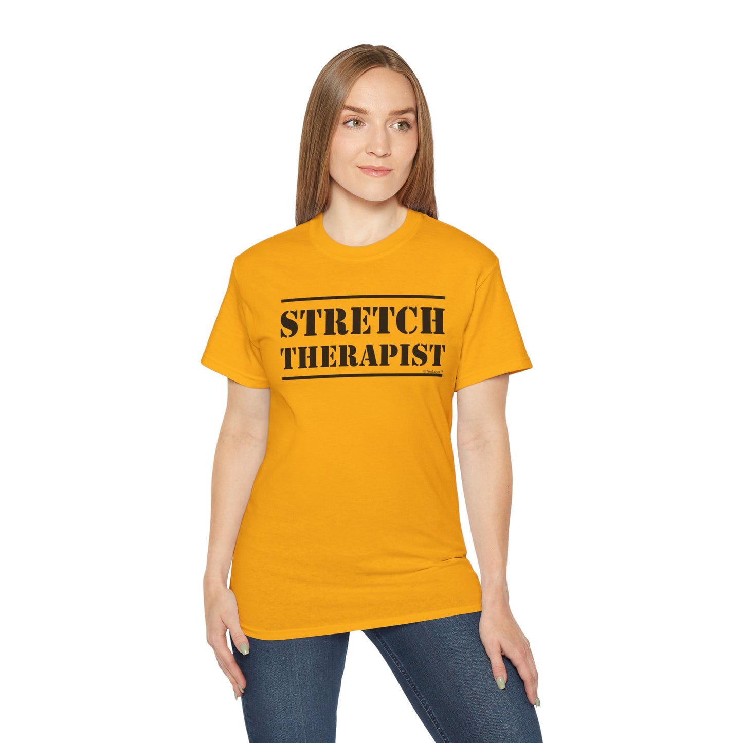 Stretch Therapist Text Women’s T-Shirt by TOOLOUD