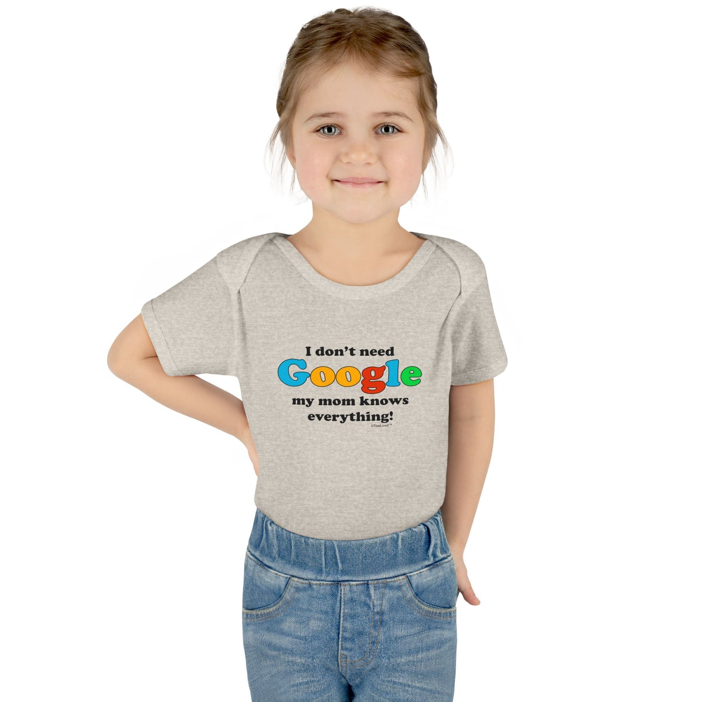 I Don't Need Google - Mom Baby Romper Bodysuit by TOOLOUD