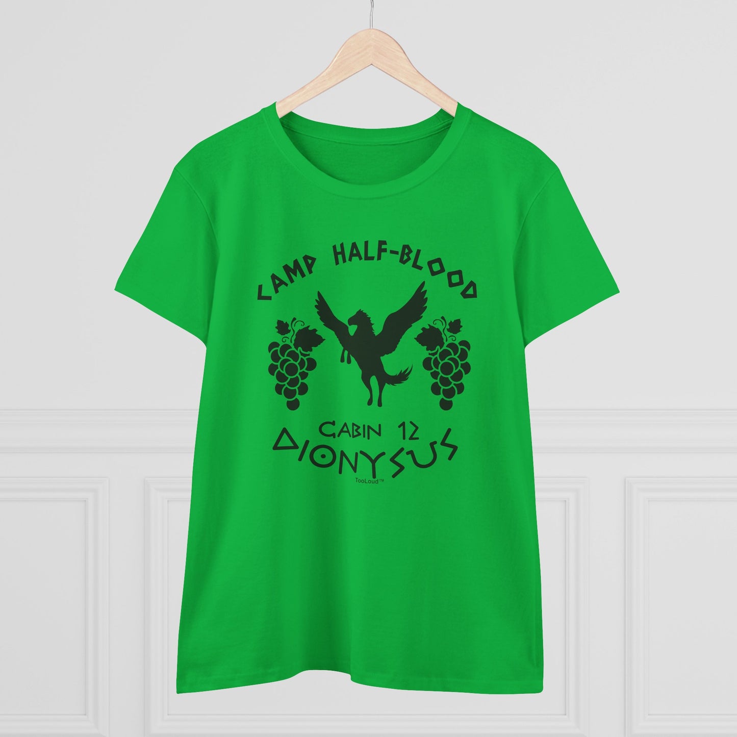 Camp Half Blood Cabin 12 Dionysus Womens T-Shirt by TOOLOUD