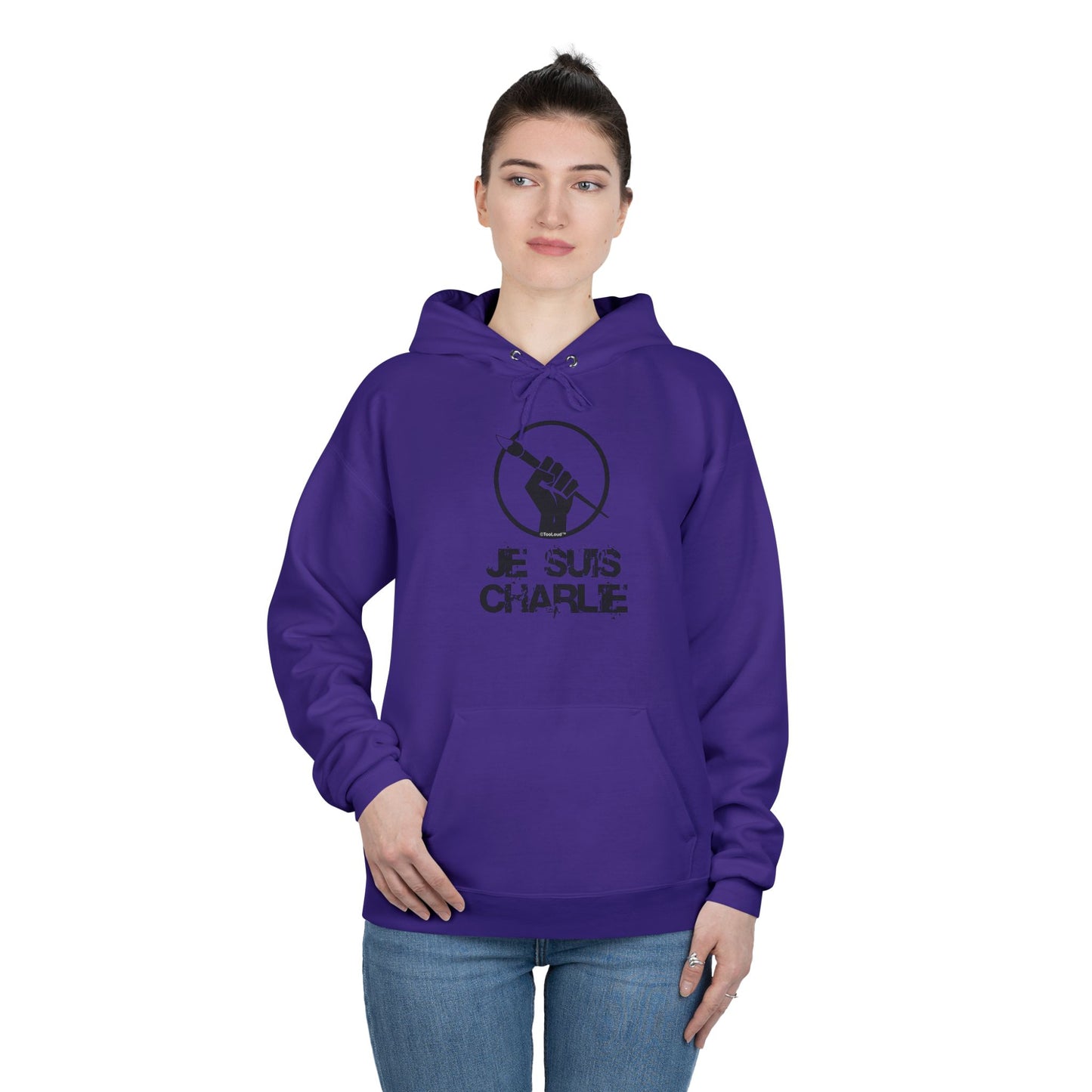 TOOLOUD Je Suis Charlie Hooded Unisex Sweatshirt