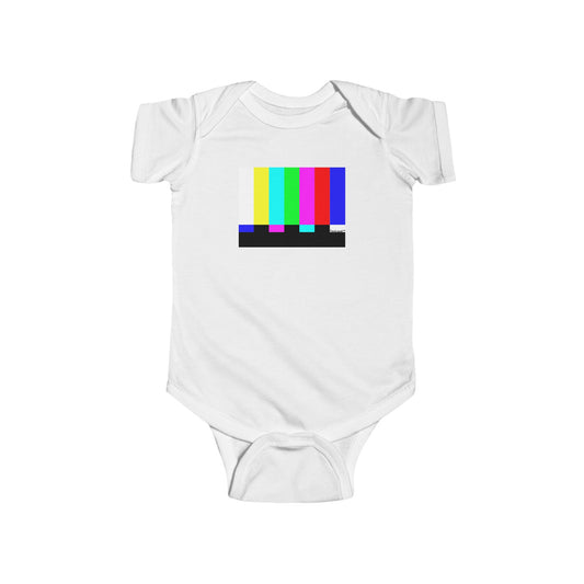 Color Bars Test Signal Baby Romper Bodysuit by TOOLOUD