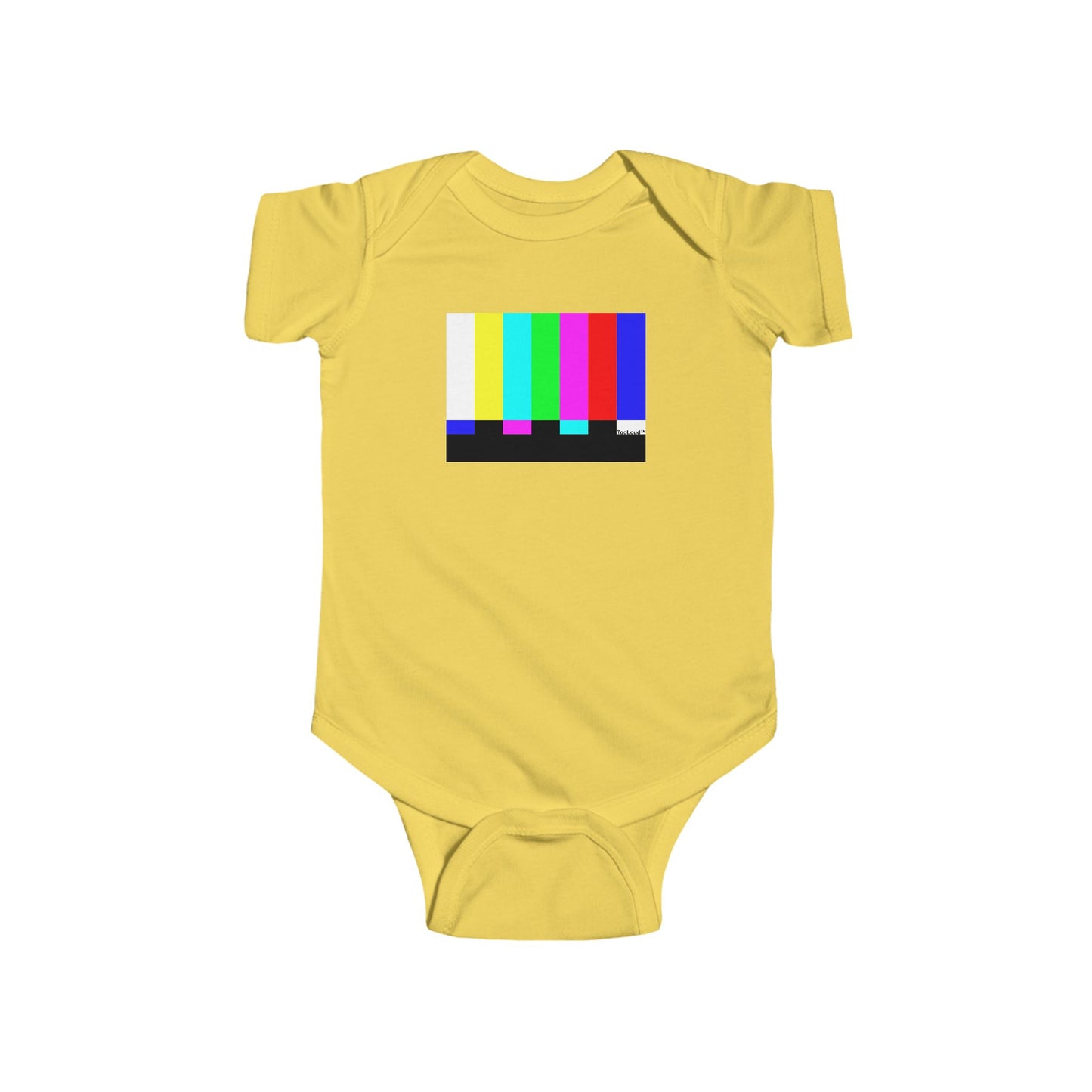 Color Bars Test Signal Baby Romper Bodysuit by TOOLOUD
