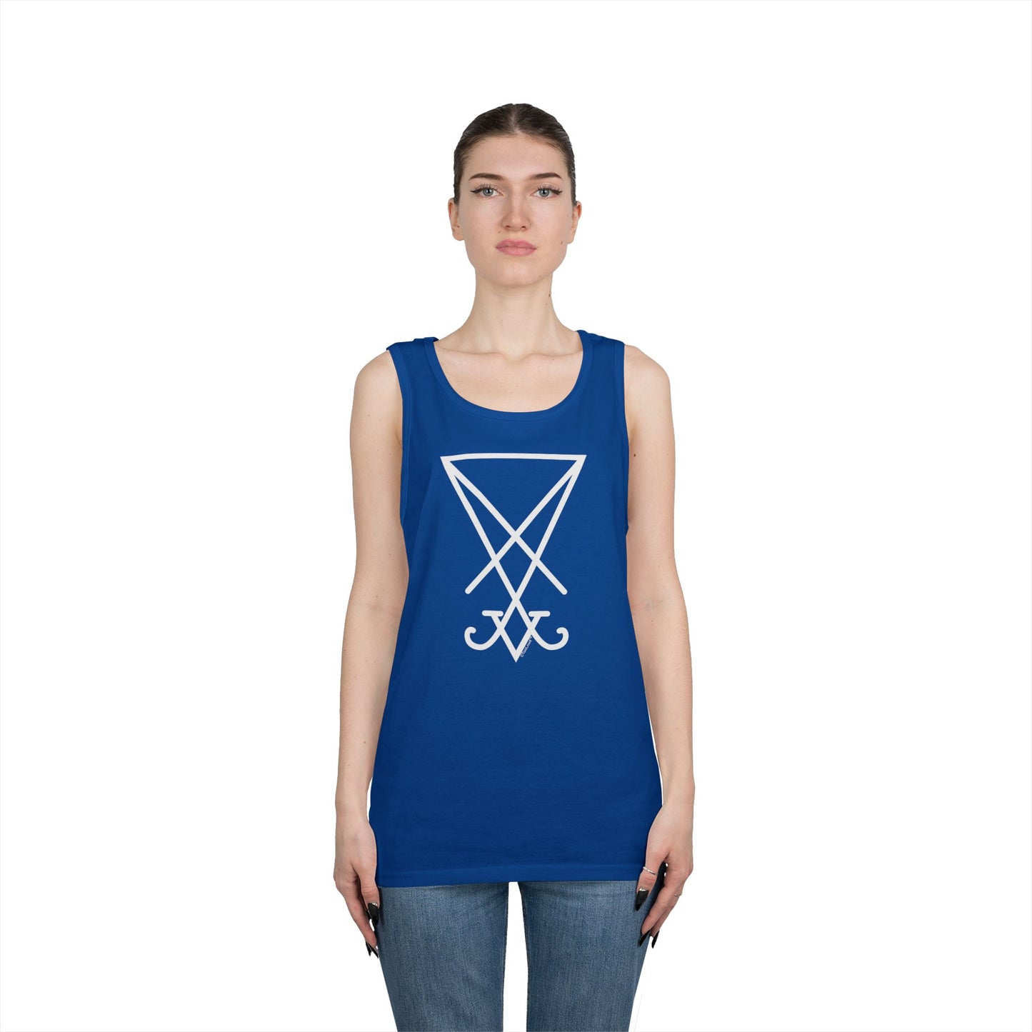Sigil of Lucifer – Seal of Satan Dark Adult Loose Tank Top by TOOLOUD