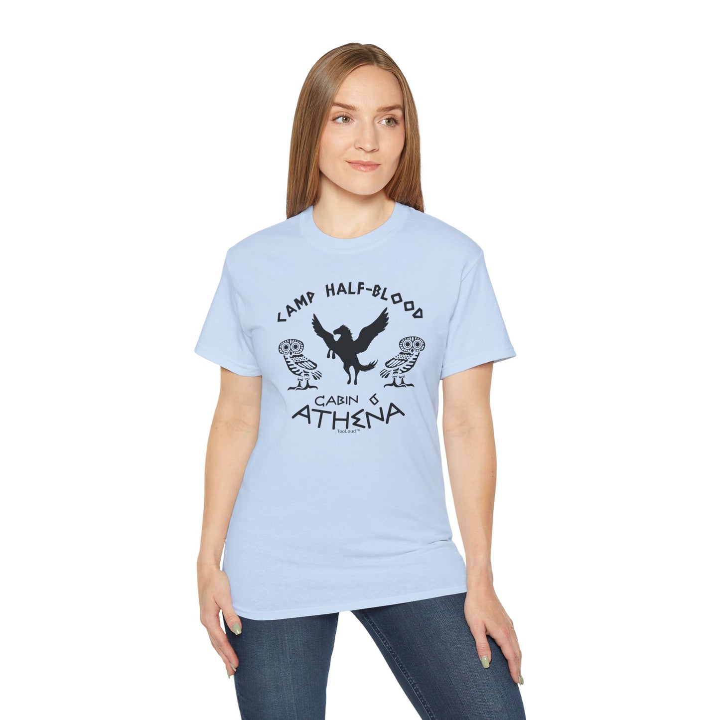 TOOLOUD Camp Half-Blood Cabin 6 Athena Women's T-Shirt (Style 2000)