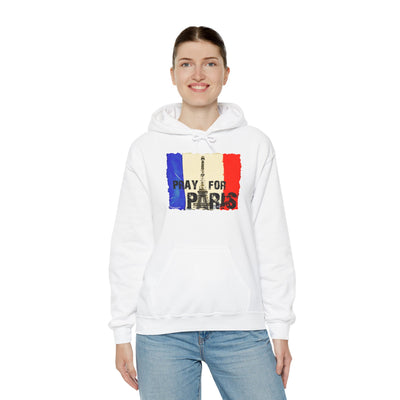 TooLoud Pray for Paris Watercolor Adult Unisex Hoodie Sweatshirt