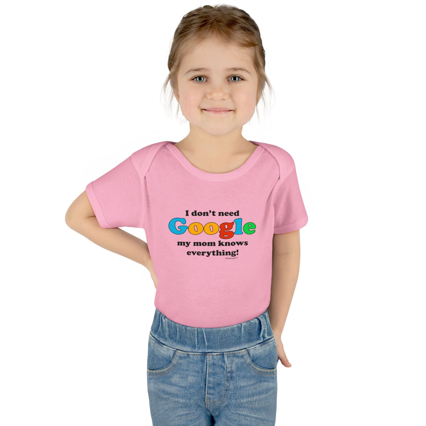 I Don't Need Google - Mom Baby Romper Bodysuit by TOOLOUD
