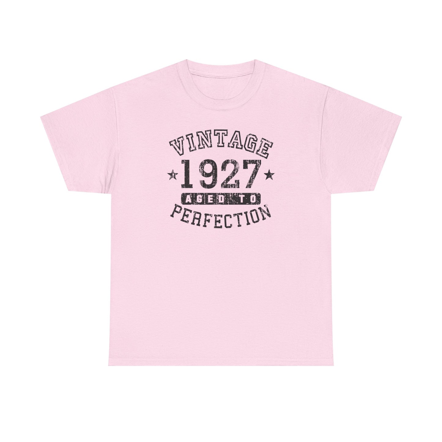 1927 – Adult Unisex Vintage Birth Year Aged to Perfection Birthday T-Shirt by TOOLOUD