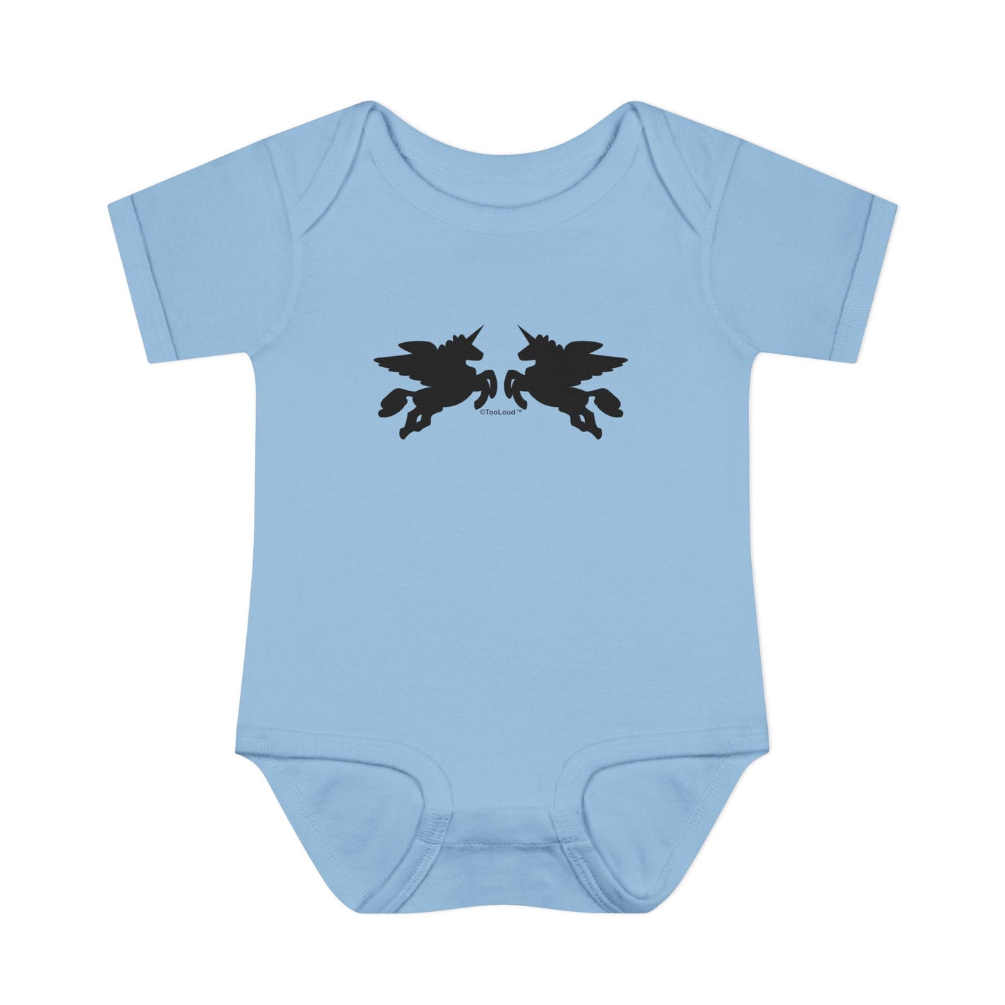 Unicorn Pegasus Design Baby Romper Bodysuit by TOOLOUD