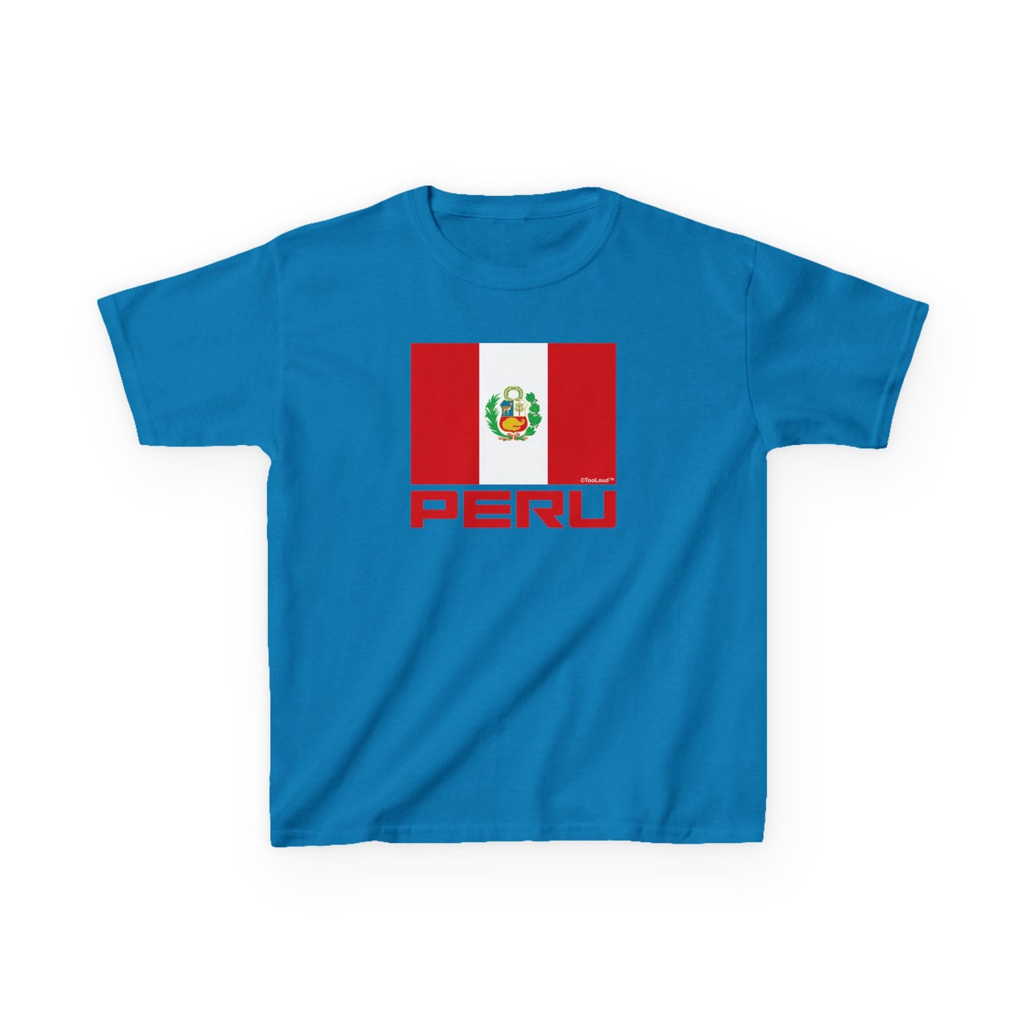 Peru Flag Children’s T-Shirt by TOOLOUD