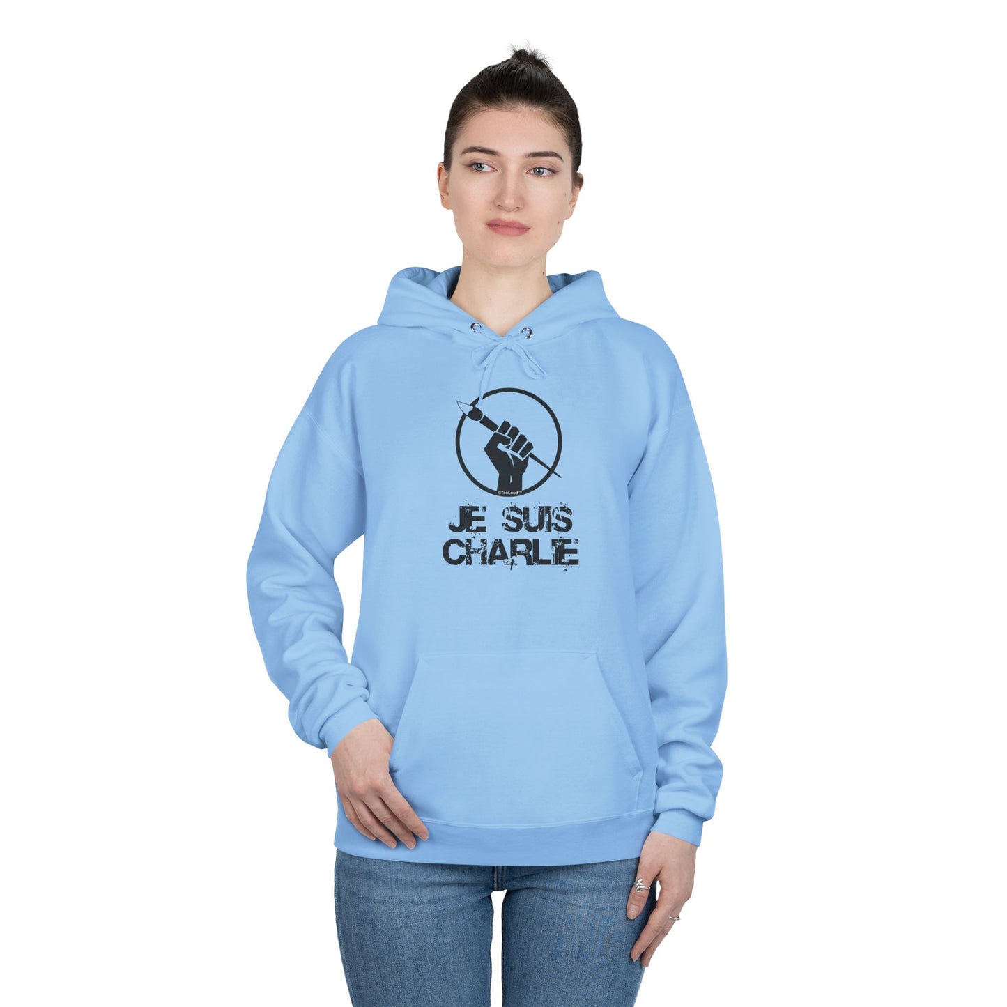 TOOLOUD Je Suis Charlie Hooded Unisex Sweatshirt