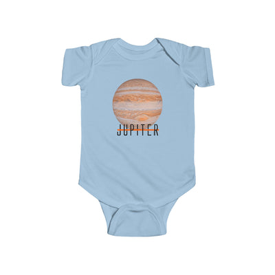 TooLoud Planet Jupiter Text Baby Romper Bodysuit