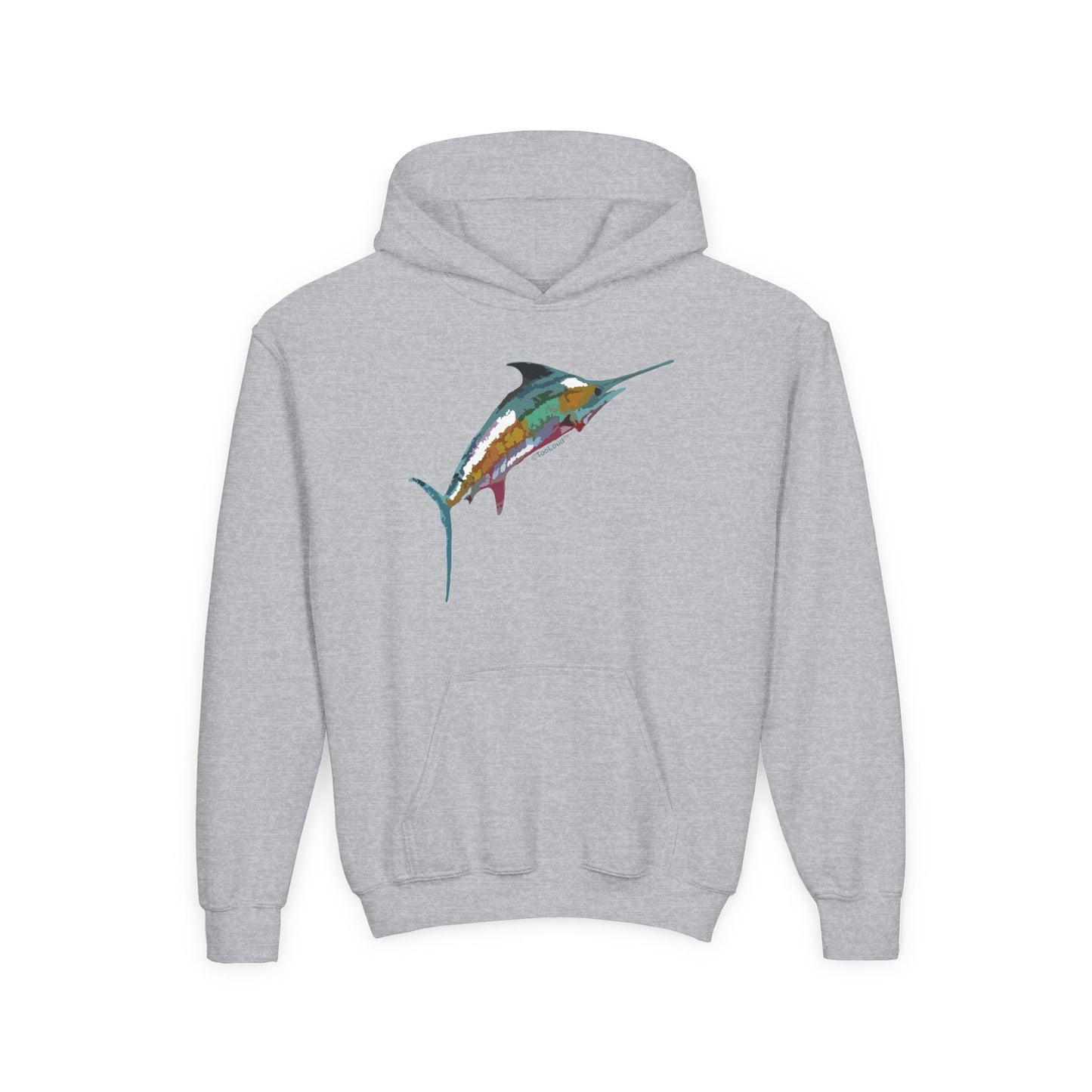 Colorful Vector Swordfish Youth Children's Hoodie by TOOLOUD