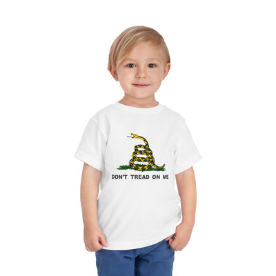 Don't Tread On Me Gadsden Flag Rattlesnake Toddler Short Sleeve T-Shirt