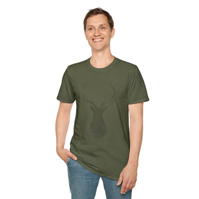 TOOLOUD Majestic Stag Distressed - Premium Adult T-Shirt for the Modern Individual