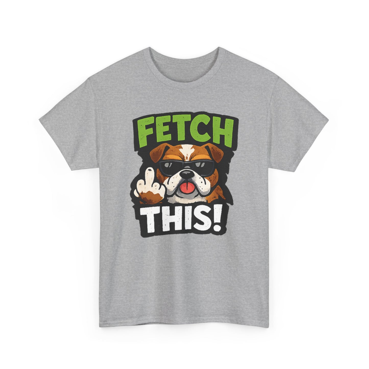 Fetch This! Middle Finger Adult Unisex T-Shirt by TOOLOUD