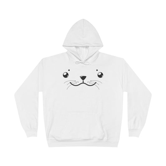 Kyu-T Face - Sealie the Cute Seal Unisex Hoodie Sweatshirt by TOOLOUD