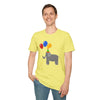 Cute Elephant with Balloons Unisex Adult T-Shirt by TOOLOUD