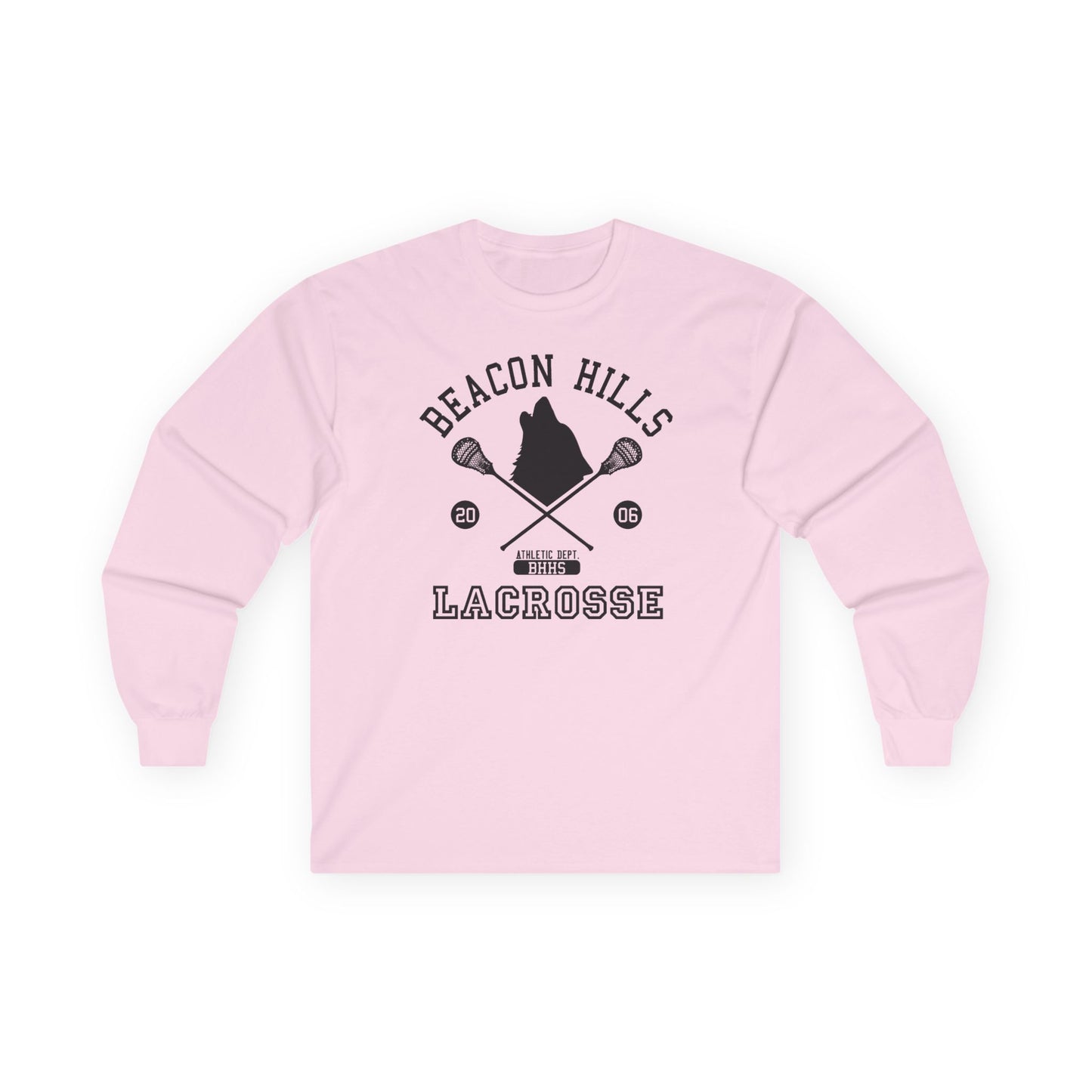 Beacon Hills Lacrosse Wolf Adult Long Sleeve Shirt by TOOLOUD