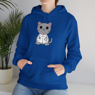 Dr. Cat MD - Cute Cat Design Unisex Hoodie Sweatshirt By TOOLOUD