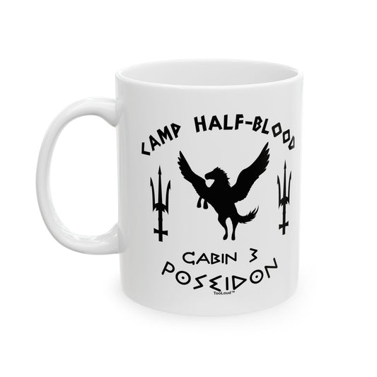 Cabin 3 Poseidon Camp Half-Blood Printed Coffee Mug – 11oz or 15oz by TOOLOUD