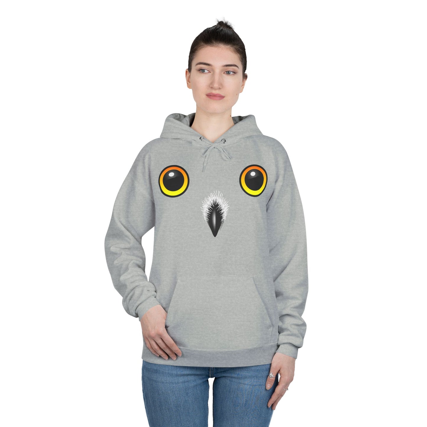 Cute Snowy Owl Face Hoodie Pullover Sweatshirt by TOOLOUD™