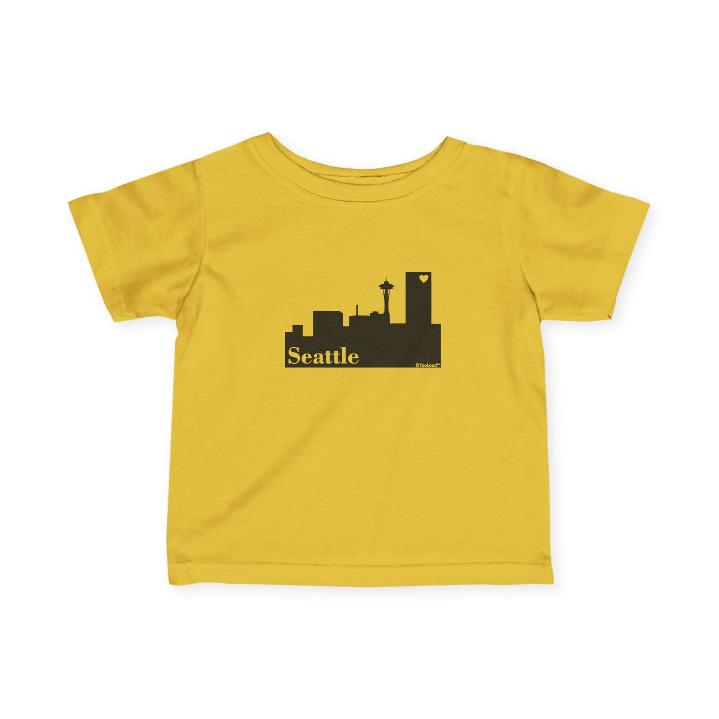 Seattle Skyline with Space Needle Infant T-Shirt by TOOLOUD