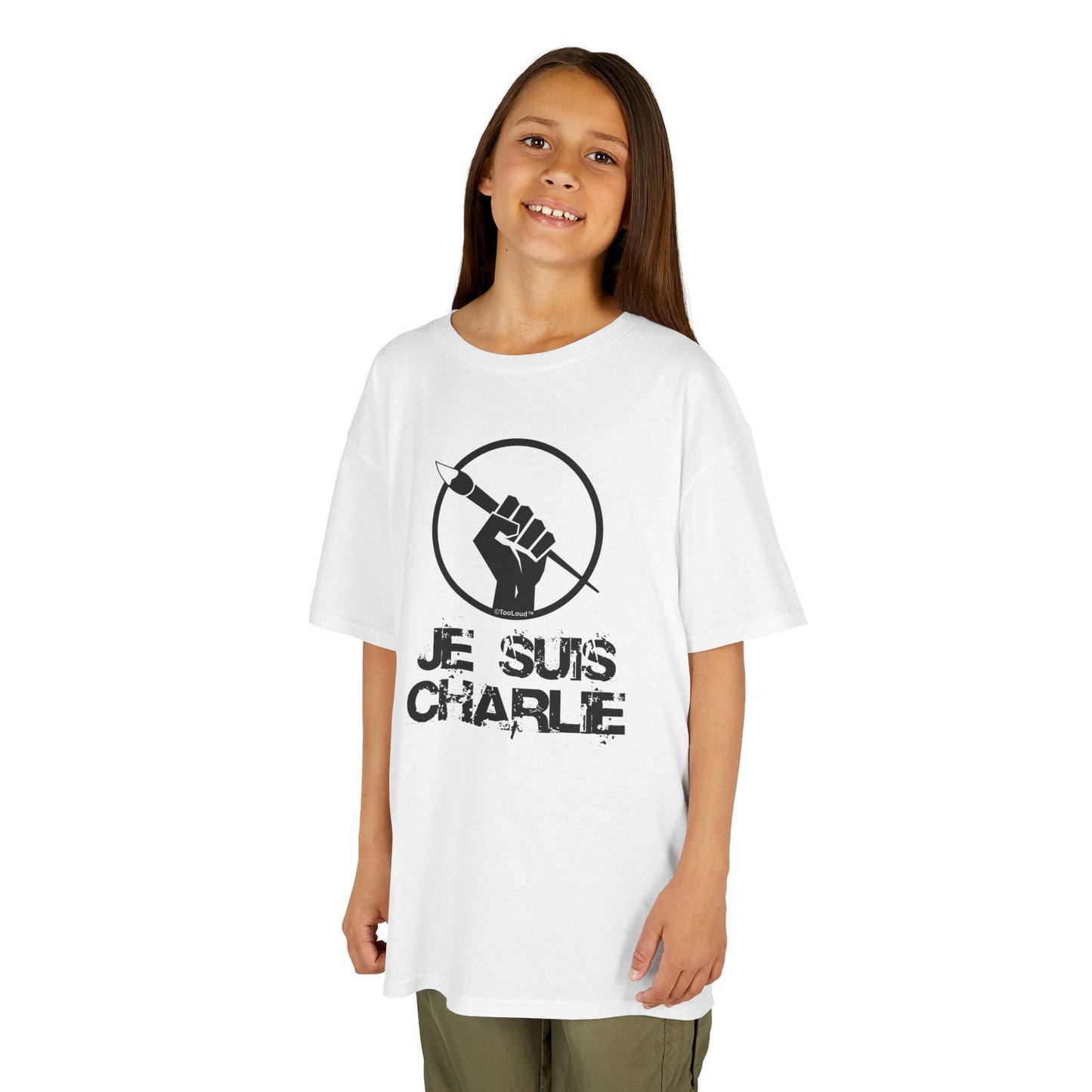 Je Suis Charlie Children's Heavy T-Shirt by TOOLOUD