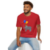 Cute Elephant with Balloons Unisex Adult T-Shirt by TOOLOUD