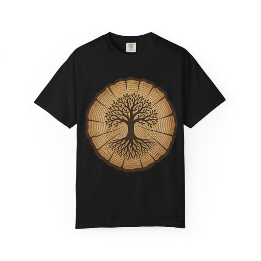 Tree Stump of Life – Unisex Garment-Dyed Adult T-Shirt
