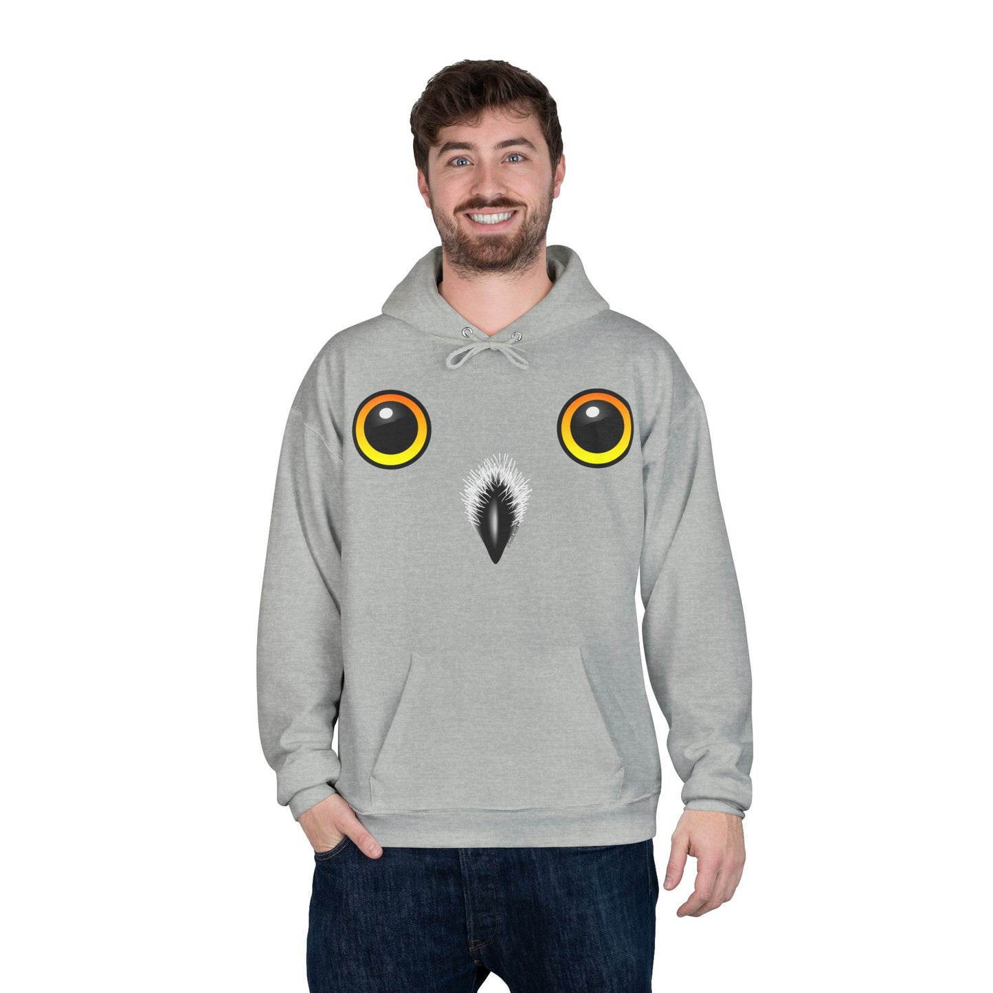Cute Snowy Owl Face Hoodie Pullover Sweatshirt by TOOLOUD™