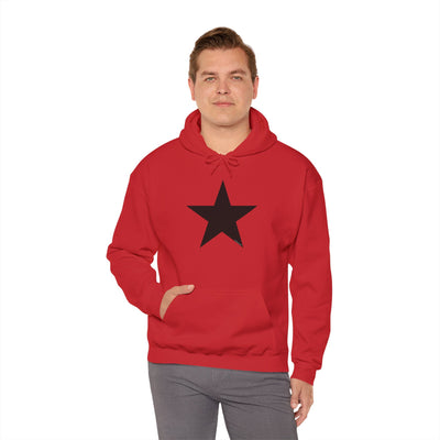 TOOLOUD Black Star Hooded Sweatshirt - Unisex