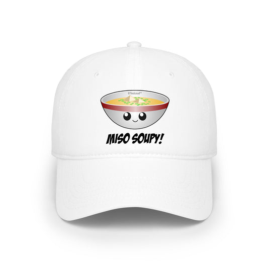 Miso Soupy – Cute Miso Soup Bowl Adult Baseball Cap Hat by TOOLOUD