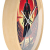 Lone Samurai Standing on a Rocky Cliff 10-Inch Wall Clock by TooLoud