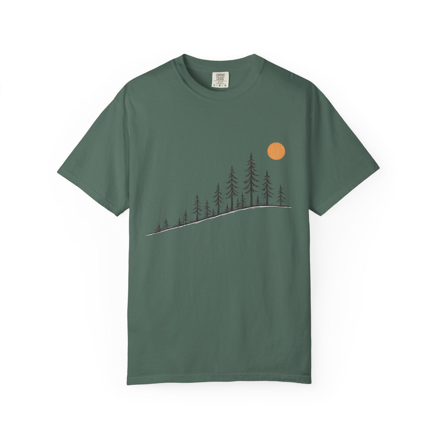 Sunrise Over the Pines Adult Garment-Dyed T-Shirt