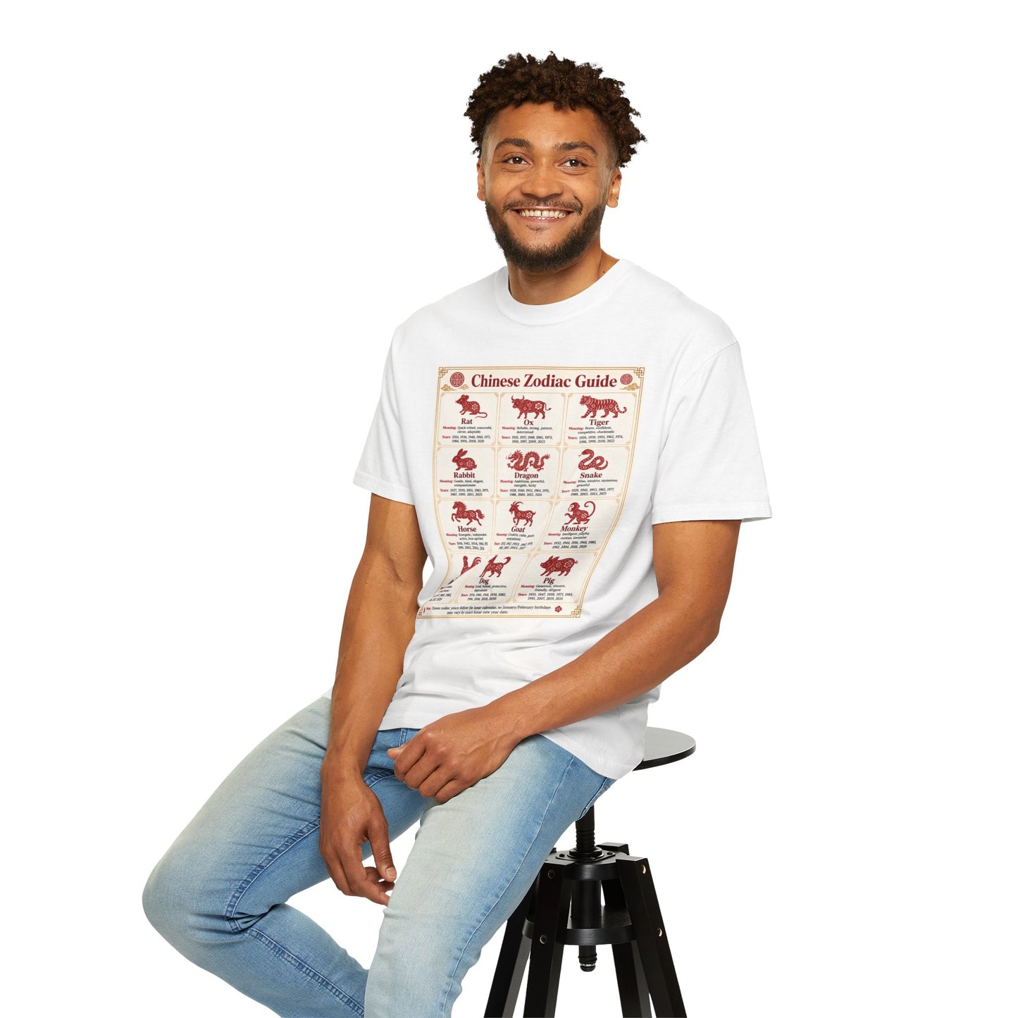 Chinese Zodiac Guide Design #1 Unisex T-Shirt by TOOLOUD