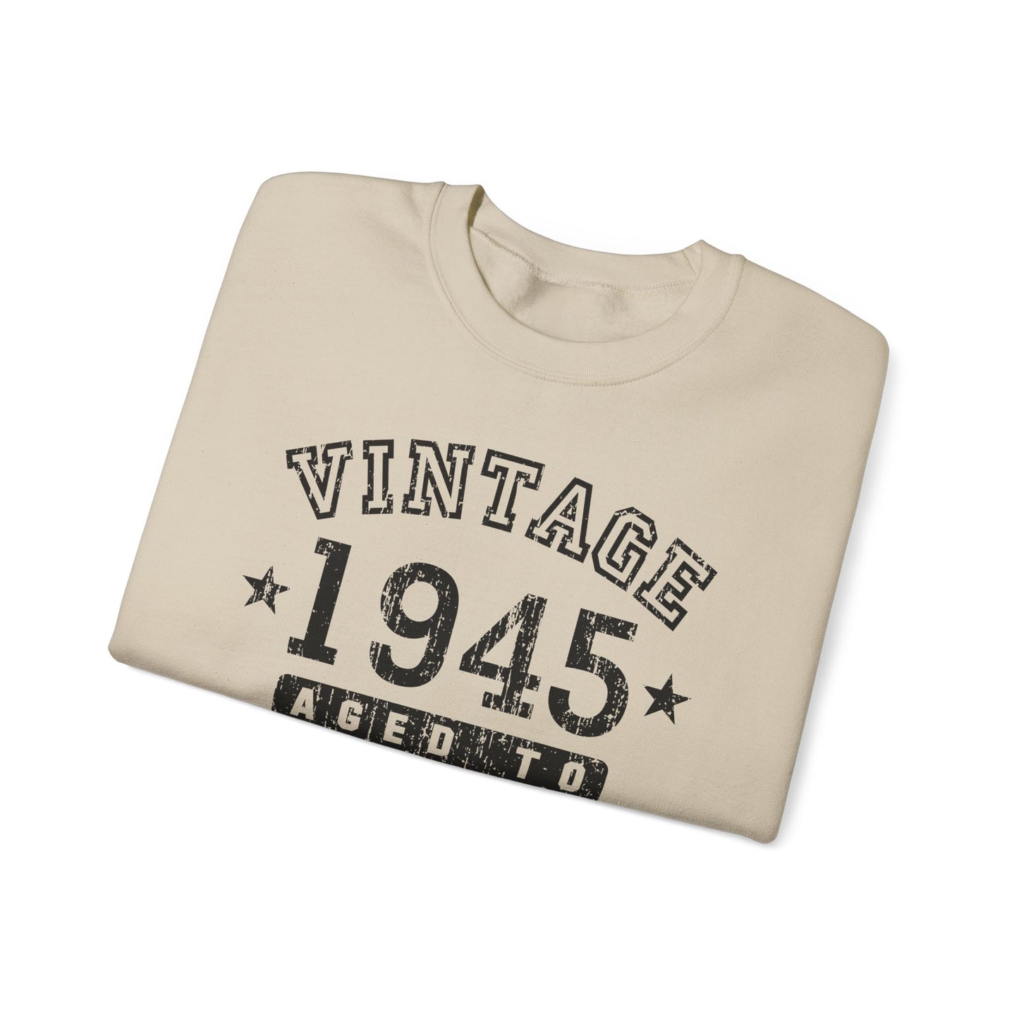 1945 - Vintage Birth Year Sweatshirt Adults Unisex by TOOLOUD