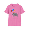 Cute Elephant with Balloons Unisex Adult T-Shirt by TOOLOUD