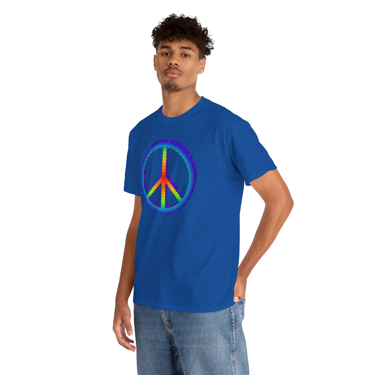 Rainbow Peace Adult Dark T-Shirt by TOOLOUD