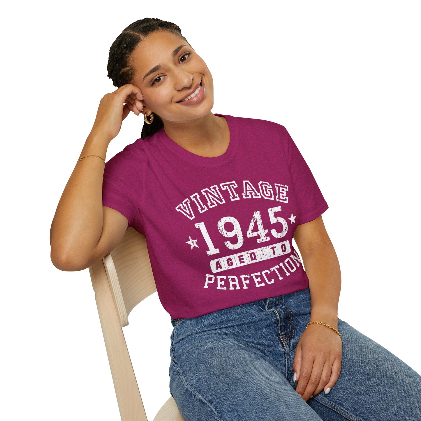 Vintage Birth Year 1945 – Women's Dark Color T-Shirt by TOOLOUD